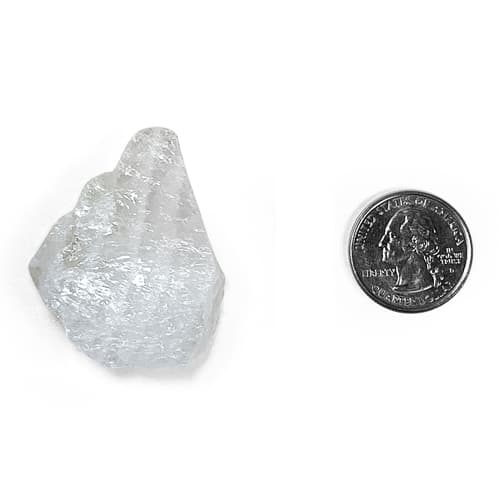 White King Quartz Rough Rocks Size Comparison